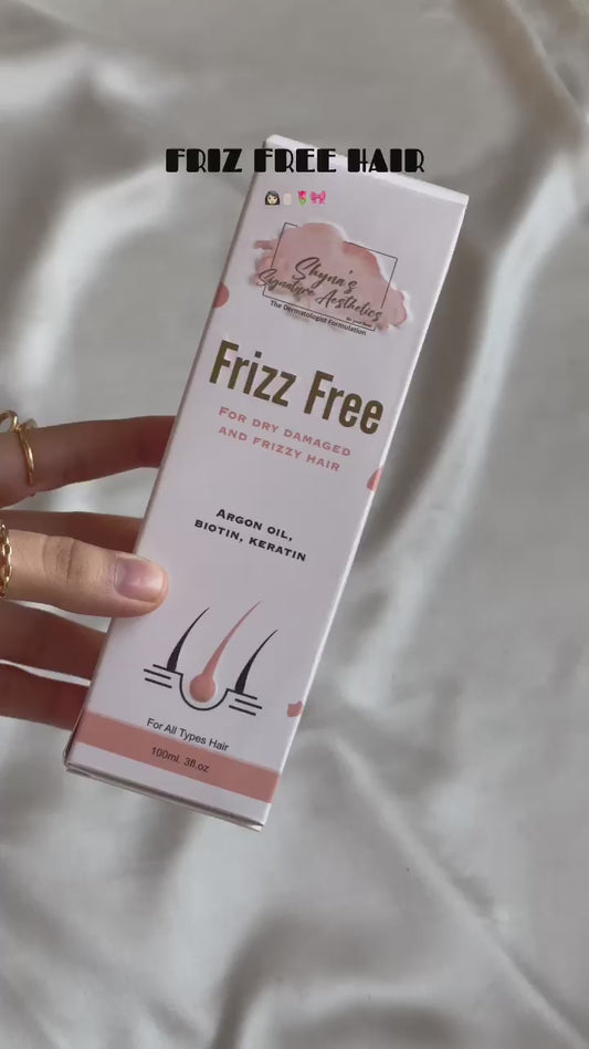Frizz Free Hair Serum: Keratin & Argan Oil Hair Smoothing Formula